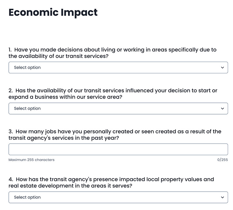 Economic Impact Survey