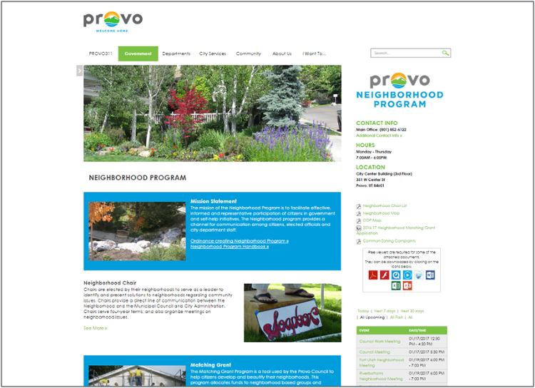 Provo website